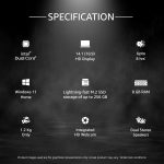 FUTOPIA Ultimus Lite Intel Celeron Dual Core N4020 - (8 Gb/256 Gb Ssd/Windows 11 Home) Nu14U4Inc54Bn-Cs Thin and Light Laptop (14.1 Inch, Cloud Silver) - Image 2