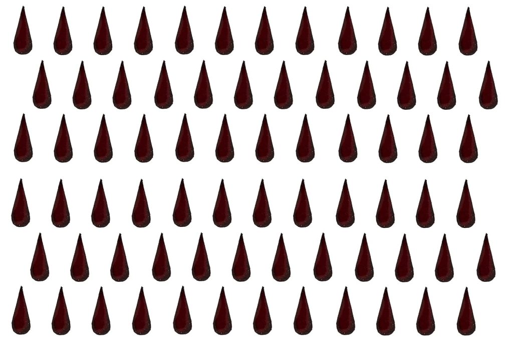 Vama Fashions Deep Red Velvet Vertical Bindi small Bindi For Women Maroon
