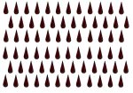 Vama Fashions Deep Red Velvet Vertical Bindi small Bindi For Women Maroon