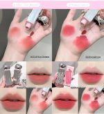 Gege Bear Velvet Matte Lip Glaze | For Soft, Cloud-Like Finish | Lightweight Liquid Lipstick | Smudge Proof Non Transfer Mini Mousse | Moisturizing & Long-Lasting Waterproof | Nude Pink Red Brown peach Wine Beauty Natural Color | Non-Sticky Lips Glaze for Women (03# Smoke and Rain Bean Paste, 2.5g) - Image 2