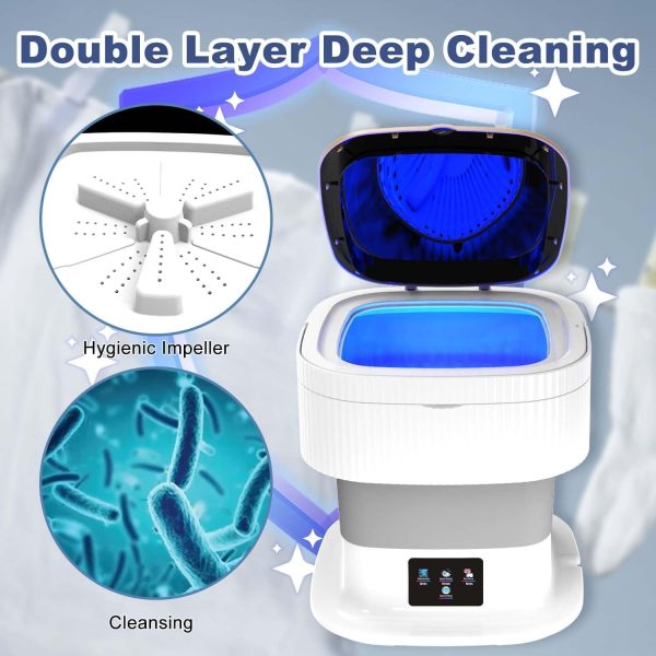 SeMi AuToMaTiC PoRtAbLe FoLdAbLe MiNi ToP LoAdInG WaShiNg MaChInE wItH SpInNeR & DrYeR fOr BaBy ClOtHeS, SeMi AuToMaTiC BuCkEt WaShEr wItH MoDeS fOr HoMe, TrAvEl & MuLtIpUrPoSe