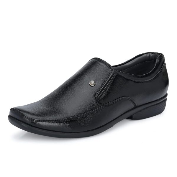 Centrino mens Moccasin Formal Shoe (Black_7 UK_8602-1)