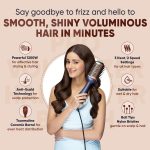 Vega Pro Volumizer Hair Blow Dryer Brush, 3 in 1 Hot Air Brush, 360° Airflow Vent, 3 Heat/2 Speed Settings For Hair Style, Ceramic Tourmaline Coating Brush Head, 1200 W (VHSD-02) - Image 2