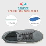 Cruiser Mens Casual Shoes | Trainers Comfortable Trendy Shoes|Classic Sneakers |Step Into Casual Cool | Perfect Pair for Relaxed Days (Blaze) - Image 3