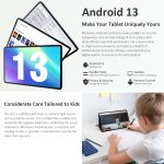 Android Tablet with SIM Card Slot Unlocked, 12 in Large Tablets, 16GB RAM+256GB ROM, 4G LET Cellular Tablet, WiFi BT5.0 GPS Octa-Core, 8000mAh, Dual Camera, Supports Telephone Functions - Image 4