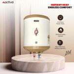 Activa Amazon 10 Liter Water Heater Geyser, ISI Copper Element 3 KVA (0.8mm), Instant Heat Water, Anti Rust Coated Tank, ABS Body, BEE 5 Start Rated, Energy Efficient, 5 Year Warranty - IVORY - Image 2