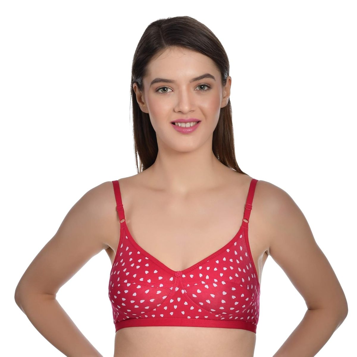 Aimly Women's Cotton Non-Padded Non-Wired Full Coverage Printed Bra - (Pack of 3) - Image 2