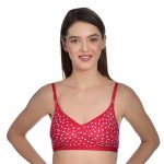 Aimly Women's Cotton Non-Padded Non-Wired Full Coverage Printed Bra - (Pack of 3) - Image 2