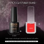 ROSALIND Silver Pearl Gel Nail Polish 6 Pcs Set Soak Off UV LED Gel Polish Art Manicure Kit, 7 ml Mini Bottle. - Image 2