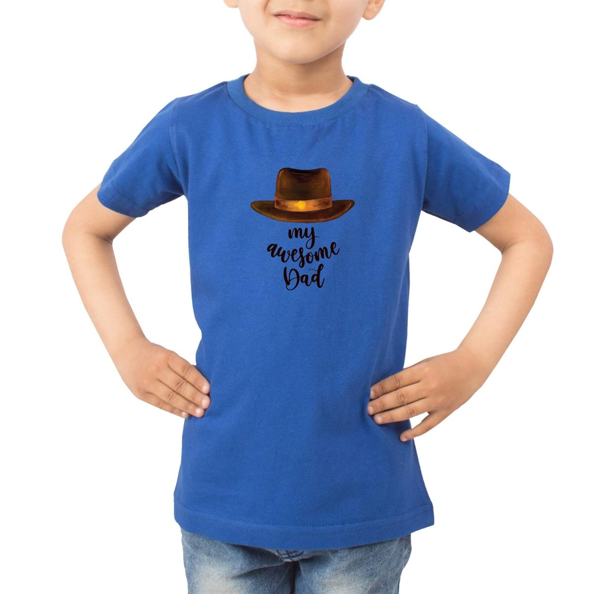 FADE COLLECTION - My Awesome Dad Kids T-Shirt (Boys/Girls) - Image 5