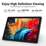 xiskt 10.1" Android Tablet, 14 Android Tablet, 8 (4+4) GB and 128GB Storage (Expansion to 512GB), Dual Camera 13MP + 5MP, 6800mAh, WiFi, Bluetooth 5.0, GPS, Charging - Image 4