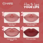 MARS Matte Liner with Holder Set of 10 | One Swipe Smooth Application | Long Lasting & Travel Friendly Lip Pencil | Multicolor | Set-B (1.4g x 10) - Image 6