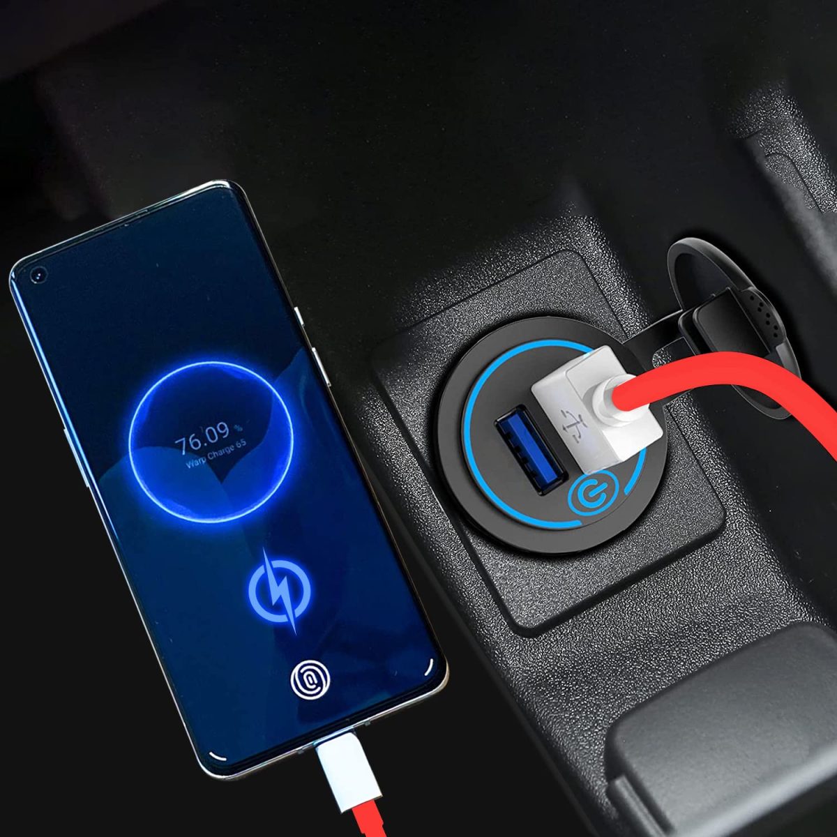 CEDO 65W OnePlus Dash Warp Charge Cable, USB A to Type C Data Sync Fast Charging Cable Compatible with One Plus 3 /3T /5 /5T /6 /6T /7 /7T /7 pro, Nord 2/CE & for All Type C Devices - 1 Meter, Red - Image 5