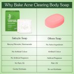 BAKE 2% Salicylic Acid Soap (2 pcs) Scrub Treatment with Niacinamide for Body & Back Acne, Reduces Strawberry Legs | Fades Dark Spots | Non Drying Formula | Soap For Men & Women | 100g x 2 (100 g (Pack of 2)) - Image 5
