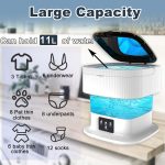 SeMi AuToMaTiC PoRtAbLe FoLdAbLe MiNi ToP LoAdInG WaShiNg MaChInE wItH SpInNeR & DrYeR fOr BaBy ClOtHeS, SeMi AuToMaTiC BuCkEt WaShEr wItH MoDeS fOr HoMe, TrAvEl & MuLtIpUrPoSe - Image 3