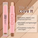 Premium Contour Stick for Face Makeup– Slimming & Highlighting Double-Ended Makeup Stick, Duo Contour Stick for a Flawless, Sculpted Look - Image 6
