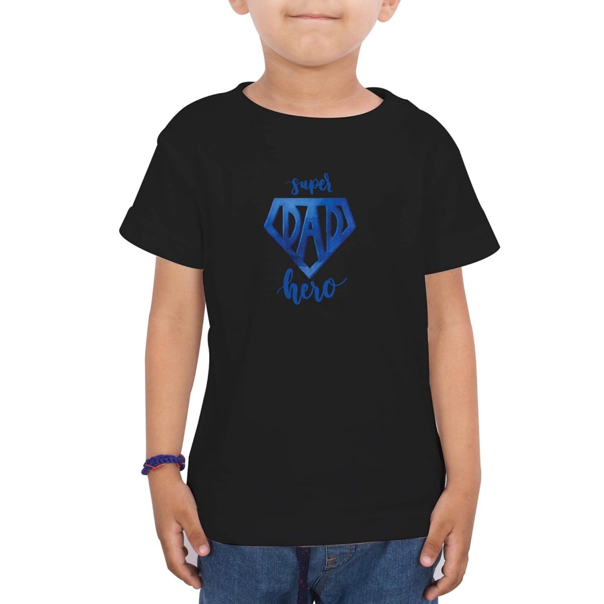 FADE COLLECTION - Super Dad Hero Kids T-Shirt (Boys/Girls) - Image 2