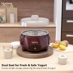 Lifelong Yogurt & Curd Maker for Home | Automatic Curd Maker with Auto Temperature Regulation | Electric Probiotic Yogurt Maker Machine for Kitchen (1 Litre) | 304 Stainless Steel Container (LLECM18) - Image 4