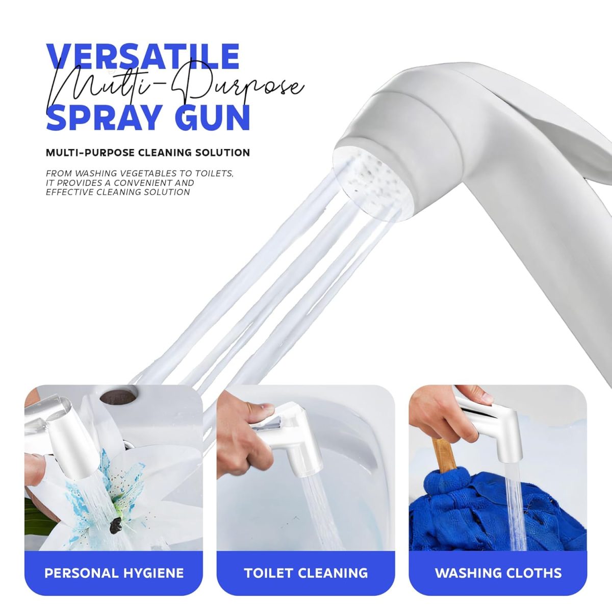MIORAH Health Faucet Gun Only – Premium Jet Spray for Toilet | Durable Bathroom Bidet Spray Head - Image 3