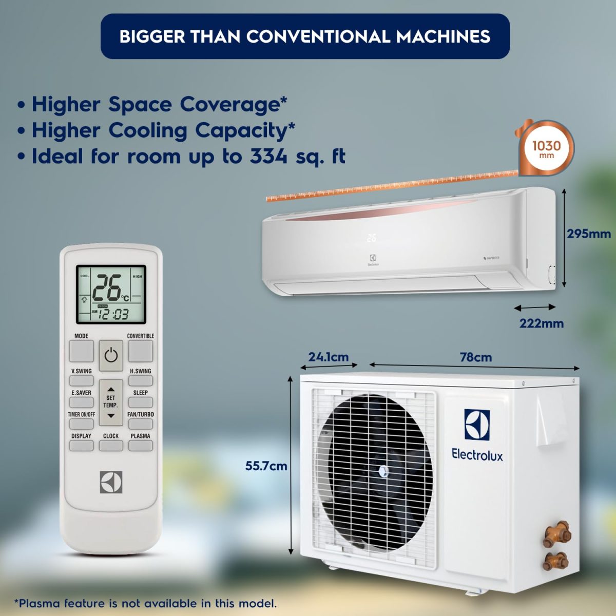 Electrolux 1.8 Ton 3 Star Convertible Inverter Split Air Conditioner (AC), 100% Copper, PM2.5 Filter, 360° Cooling, I-Feel Tech, Anti-Corrosion and R32, White & Copper, UltimateHome 300, ESV223C2CA - Image 5
