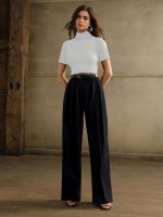 GRECIILOOKS Women's Relaxed Fit High Rise Trousers HIGH Waist | Trousers Pants - Image 7