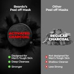 Beardo Charcoal 4-in-1 Giftset for Men | Complete Face & Body kit, pack of 4 (Facewash, Peel-off mask, Scrub, Soap) | Rakhi Gift for Brother | Gift for boyfriend | Gift for Men | Gift for Brother - Image 5