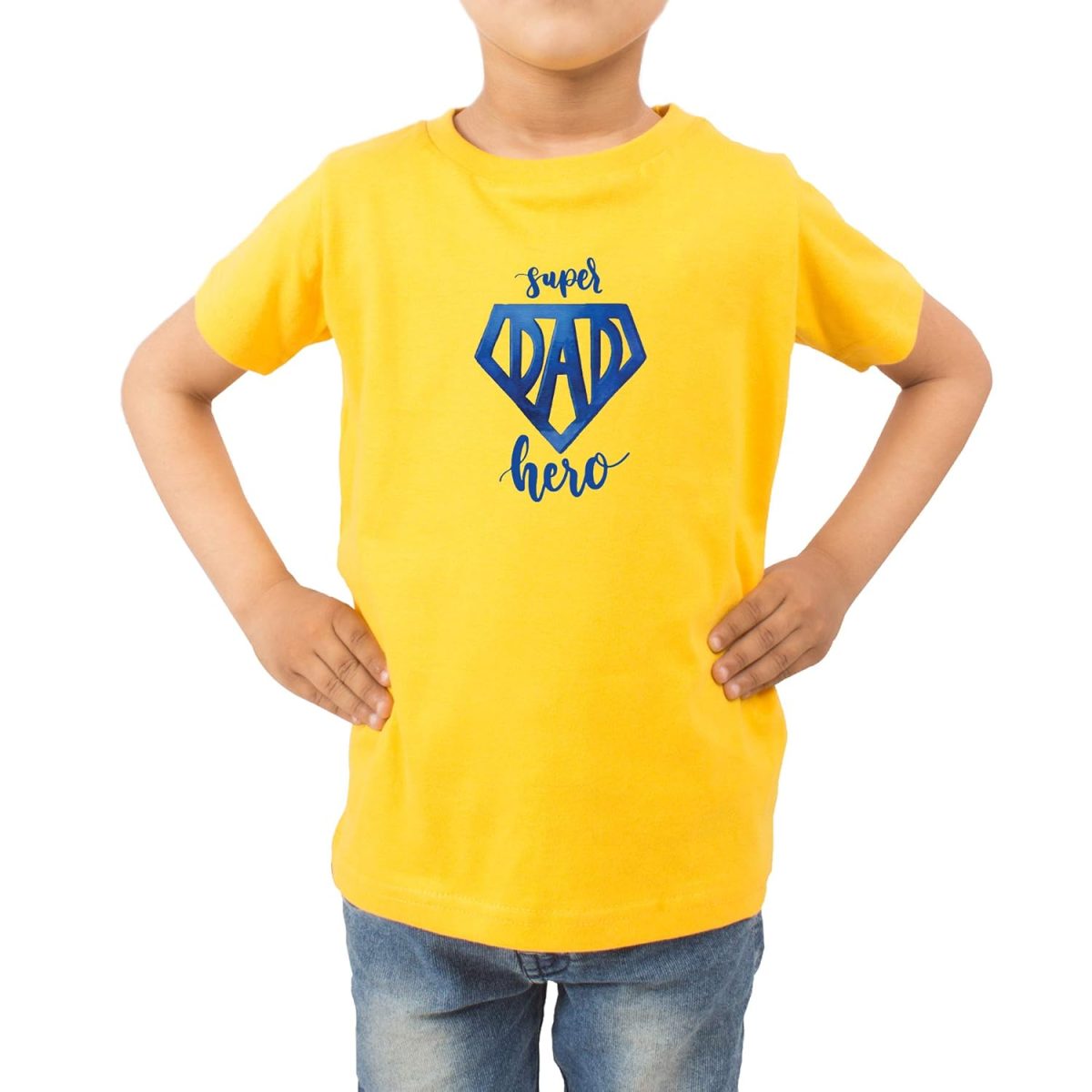 FADE COLLECTION - Super Dad Hero Kids T-Shirt (Boys/Girls) - Image 5