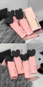 Gege Bear Dreamy Sweet Velvet Lip Glaze | Brown Nude, Baby Pink & Blood Red Shades | Best Lipstick Brand for Women | 6 Cute Shades Makeup for All (02# Bean Paste Sleep Talk, 2.5g) - Image 6