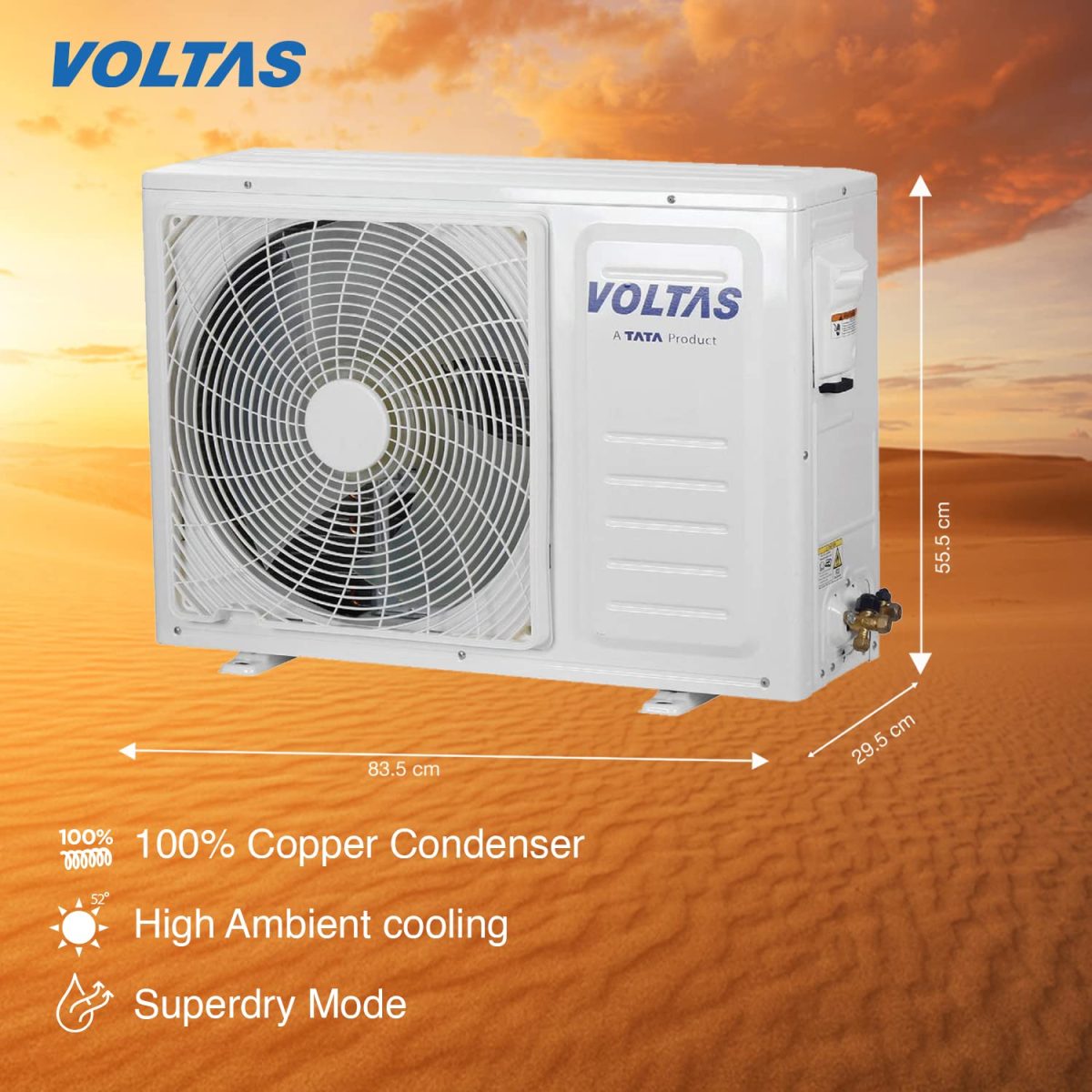 Voltas Split Inverter AC Floral 1.5 Ton 4 Star (SAC 184V SZS-Floral) - Image 4