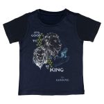 Lion King by Wear Your Mind Boy's Plain Regular fit T-Shirt (DLK0020.3_Navy 4-5 Years)