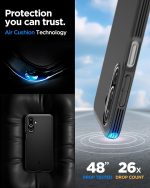 Spigen Essential Sand Blast for Samsung Galaxy M36 5G / F36 5G Case, Galaxy M36 5G / F36 5G Back Cover - Matte Black - Image 4