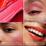 mCaffeine Shades Raspberry Lip & Cheek Glow Tint | Multipurpose & Blendable | Longlasting Dewy Finish | Hydrating & Nourishing | Highly Pigmented Gel Formula | Lipstick | Blush for Women - 3 ml - Image 9