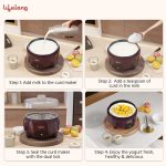Lifelong Yogurt & Curd Maker for Home | Automatic Curd Maker with Auto Temperature Regulation | Electric Probiotic Yogurt Maker Machine for Kitchen (1 Litre) | 304 Stainless Steel Container (LLECM18) - Image 6