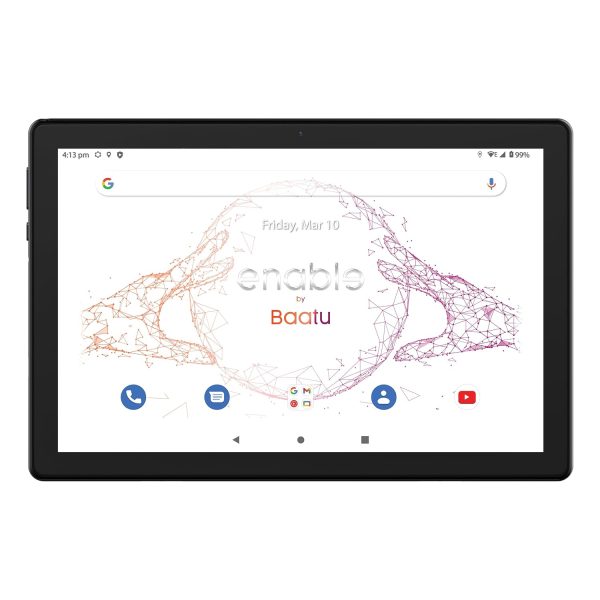 Baatu Enable Tab (10’1 Display) All-in-One Combo | Parental Control Tablet for Children | Space Grey Tablet with Dual Speakers, 4G Calling + Black Smart Flip Cover + Crystal Clear Display Guard
