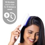 PROTOUCH LED Hair Therapy Comb with Red & Blue LED light scalp treatment & Vibration massage | Hair Fall control | Scalp Massage | Portable & Detangling | For Men & Women | All Hair Type - Image 4