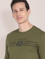 U.S. POLO ASSN. Men Cotton Regular Crew Neck Long Sleeve Brand Print T-Shirt - Image 8