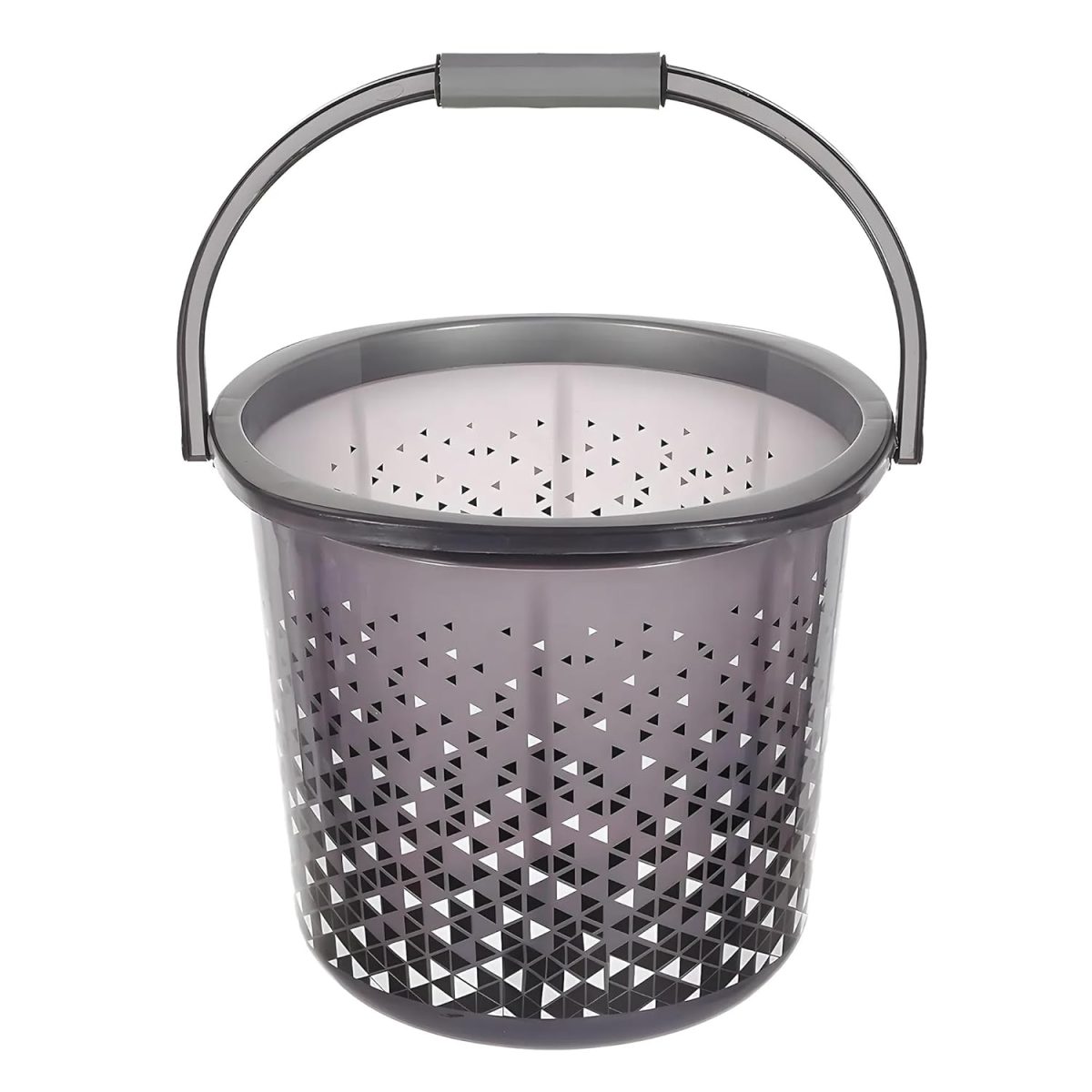 Kuber Industries Tinted Print Plastic Bucket for Home/Kitchen/Office/with Handle, 24 Litre (Black)-46KM0344, Standard Pack of 2 - Image 6