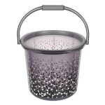 Kuber Industries Tinted Print Plastic Bucket for Home/Kitchen/Office/with Handle, 24 Litre (Black)-46KM0344, Standard Pack of 2 - Image 6