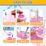 LUOSHI Paint Brush Cleaner Brush Rinser Water Circulation Painting Tool with Brush Holder and Palette Brush Rinser Dispenser for Adults Artist Kid - Image 5