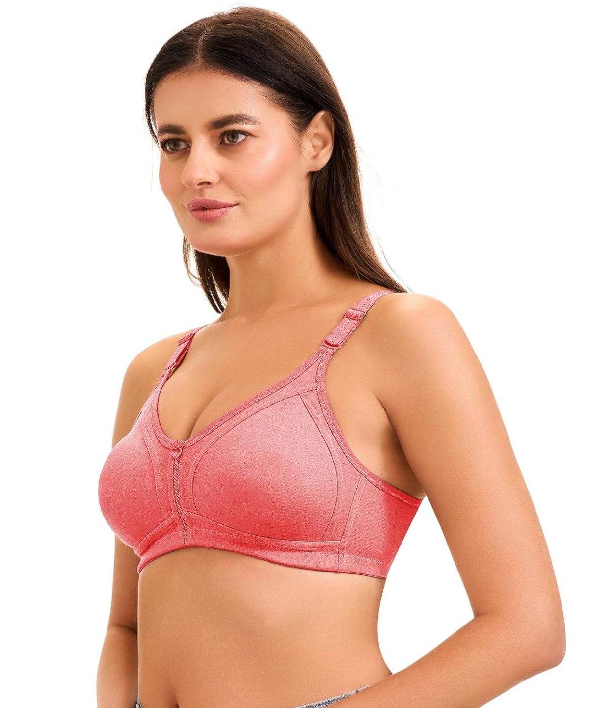 SHERRY Full Coverage Polycotton Non Padded Wirefree C Cup Bra for Daily Comfotable Wear - Image 2