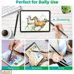 Tukzer 2in1 Universal Stylus Capacitive Pen, Fine Tip,High Sensitivity & Precision for Smartphones, Tablets, iPad, iPhone, iOS,Android,Windows & All Touch Screens Devices-Jet Black - Image 5