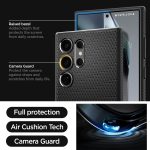Spigen Liquid Air for Samsung Galaxy S24 Ultra Case, Galaxy S24 Ultra Back Cover (2024) - TPU｜Matte Black - Image 5