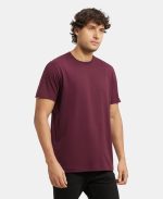 Jockey Men's Super Combed Cotton Regular Fit 2714 Rich Solid Round Neck Half Sleeve T-Shirt (Pack of 2) - Image 4
