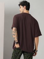 RodZen Oversized Half Sleeves Round Neck Solid Cotton Blend Combo T-Shirt for Men (Pack of 3) - Image 5