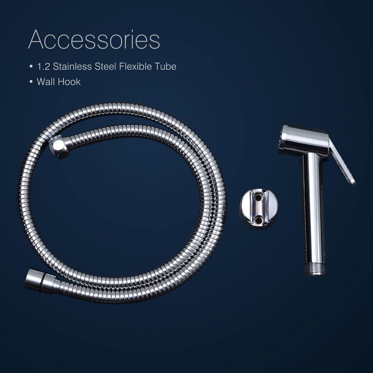 Hindware Italian Collection Health Faucet for Bathroom | Made of ABS | Comes with 1.2-Meter Stainless Steel Tube | Element | 1-Year Manufacturer Warranty - Image 6