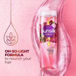 Sunsilk Onion & Jojoba Oil Hairfall Resist Oil Blends Shampoo | with No Added Parabens | (370 ml) - Image 5