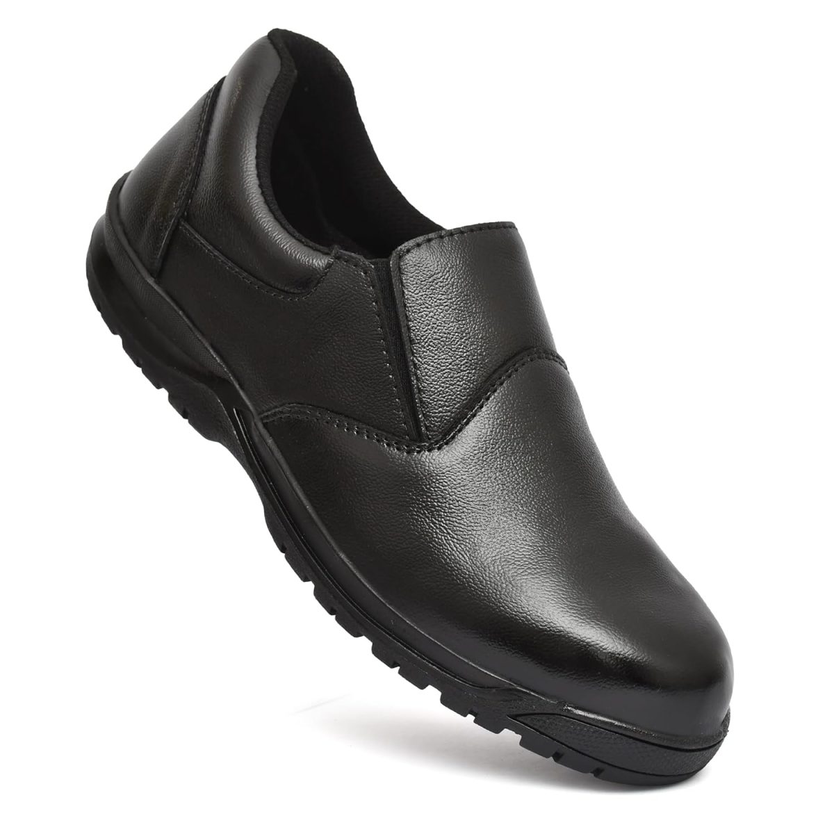 STONIX Ninja Pure Leather Steel Toe Safety Shoe for Men UK09 Black