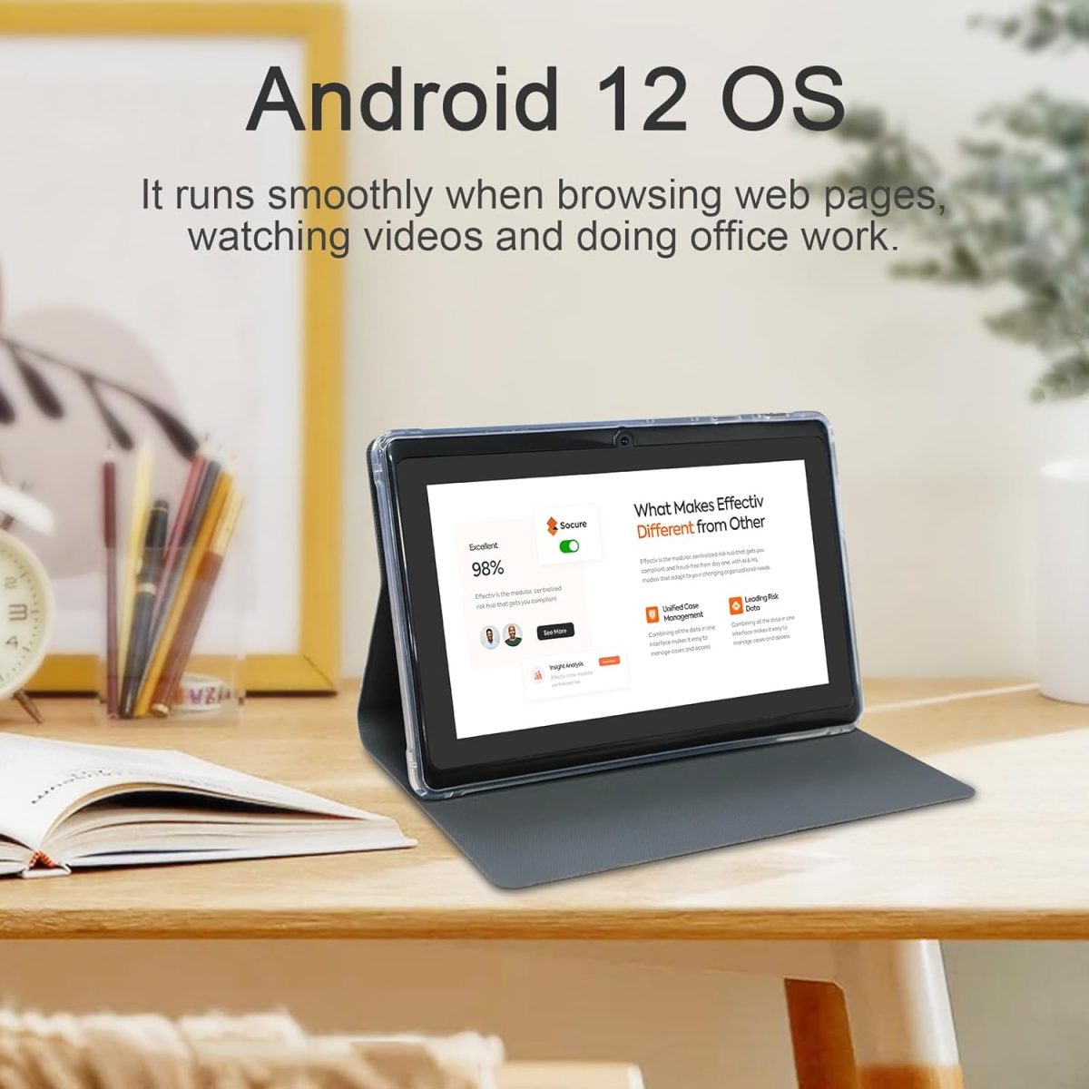 WUIUHOU 7" Android Tablet, 7" HD IPS Touchscreen, Quad-core, 4GB RAM, 32GB ROM, 1TB Expansion, 2MP + 5MP Dual Camera, WiFi 6 Bluetooth 3000mAh, - Image 4