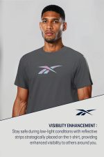 Reebok Men's Printed Regular Fit T-Shirt - Image 5