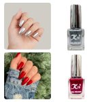 K10 Nail Polish| Metallic Finish Nail Paint|Quick Drying| Non UV Polish - Gel Finish |Chip Resistant Long-Lasting Multicolor Nail paint for Women and Girls| Multicolours | Set of 12 (12ml each) - Image 2